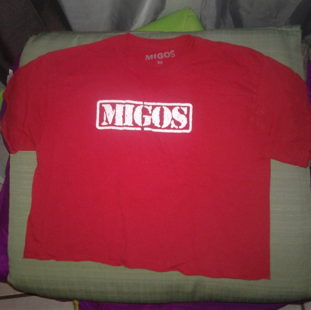 Migos red crop top